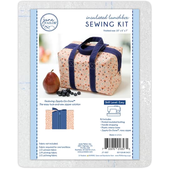 June Tailor&#xAE; Zippity-Do-Done&#x2122; Navy Insulated Lunchbox Tote Kit